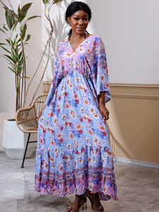 Abito Estivo da Spiaggia per Donna, Casual con Stampa Boho <span class=keywords><strong>in</strong></span> Viscosa Morbida e Traspirante - Product Image 2