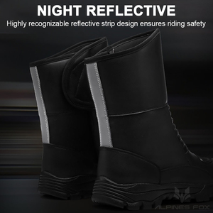Stivali da Moto Touring Retrò in Pelle da Uomo <span class=keywords><strong>Scarpe</strong></span> da Motociclista Impermeabili Antivento e Anticaduta <span class=keywords><strong>per</strong></span> Tutte le Stagioni - Product Image 2