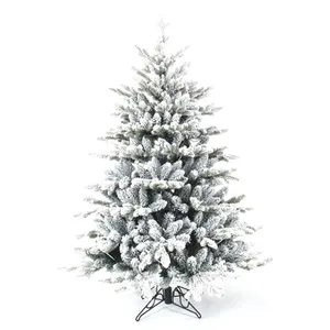Pohon Natal Natal buatan print pohon Natal dengan salju pabrikan kualitas tinggi