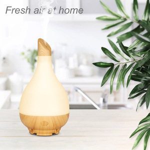 Humidificateur d'aromathérapie en bois grainé AliExpress 100 ml avec lumière LED, diffuseur de bureau pour usage domestique - Product Image 1