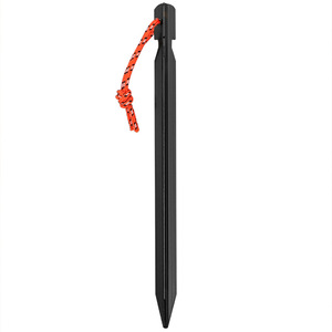 Triangular Ground Stake 18cm Aluminum Alloy Tent Peg Windproof With Rope <b>Camping</b> Outdoor Use - Product Image 2