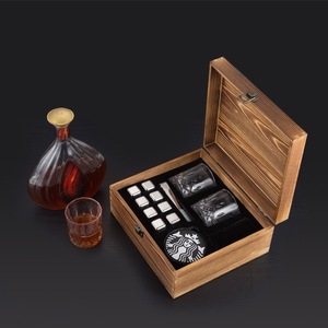 Whiskey Stones And Whiskey Glass Gift Box Set Whiskey Cube Stone
