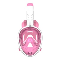 4 Couleurs 180 Degrés Adulte Pliable Anti-buée Équipement de Plongée Tube Respiratoire Pliable Lunettes de Natation Masque de Snorkel Full Face