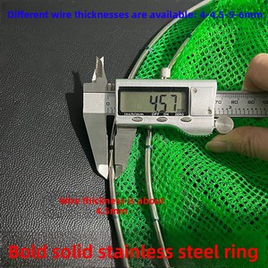 YUFUXAI Petit ensemble de filets à poisson en acier inoxydable, épuisette robuste et solide pour la capture de poissons de moins de 50 yuans, utilisation en aquaculture intérieure en Chine - Product Image 4