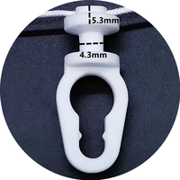 Poteaux à rideaux modernes 80mm à fonction manuelle pour la maison intelligente pour le bureau comprenant des crochets en plastique et des accessoires de chemin de roulement