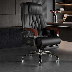 Silla de Oficina Ejecutiva Moderna de Alta Calidad, Ergonómica, Contemporánea, de Cuero y Espuma, para Uso en Escuelas y Hoteles, con Base de Aluminio y Altura Ajustable - Product Image 1