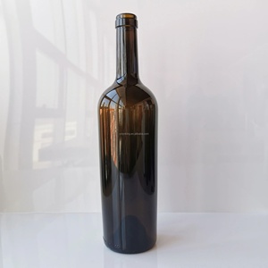 Bouteille <span class=keywords><strong>de</strong></span> vin classique 750 ml vert foncé [Bouteille en verre] [Bouteille <span class=keywords><strong>Bordeaux</strong></span>] pour stockage en vrac en vignoble - Product Image 2