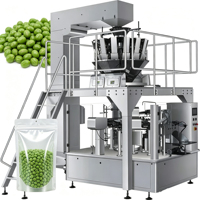 Machine d'emballage verticale entièrement automatique pour chips de plantain, bananes, pommes de terre, aliments ou snacks et granulés d'arachides avec fermeture éclair