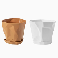 Fournisseur chinois de pots de fleurs en plastique écologiques faits à la main, jardinières de bureau pour la maison, le jardin, le balcon, le centre commercial, pot de plante décoratif