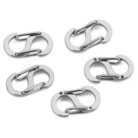 Acier inoxydable S Boucle Huit Double Tête Ressort Double Ouverture Homard Fermoir Shortener Bracelet Fermoirs et Fermetures Connecteur
