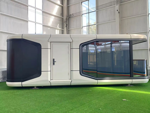 Apple Cabin Outdoor Space Capsule Hotel 3 Chambres Salon Cadre en acier galvanisé Couleur personnalisable Installation rapide Étanche - Product Image 3