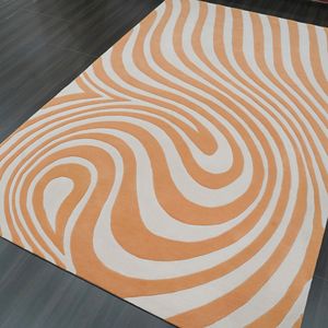 Tappeto di lana personalizzato fornitore di materiali eco-compatibili con motivo zebrato a mano tappeto moderno <span class=keywords><strong>Texture</strong></span> - Product Image 2