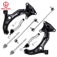 Kit de suspension pour Honda Fit Jazz GE 2009-2014, comprenant bras de suspension, rotule de direction, extrémité de crémaillère, biellette de stabilisation, extrémité de biellette de direction, amortisseurs