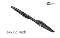 Hélices fixes en fibre de carbone RAYI 34x12 pouces, haute efficacité, 2 pales, pour drones, hélices droites pour UAV, pour aéronefs EVTOL