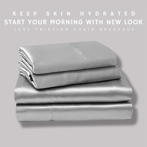 Cung Cấp Nhà Máy Lụa Mềm Tấm Ga Trải Giường <span class=keywords><strong>Set</strong></span> Satin Bedding <span class=keywords><strong>Set</strong></span> Twin Nữ Hoàng Vua Kích Thước - Product Image 3