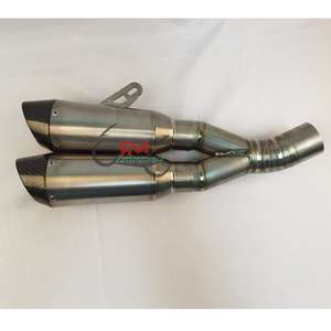 Silenciador antideslizante de 60MM para motocicleta, tubo de Escape de aleación de titanio, doble salida, para <span class=keywords><strong>Ducati</strong></span> <span class=keywords><strong>Diavel</strong></span> <span class=keywords><strong>1200</strong></span> - Product Image 3