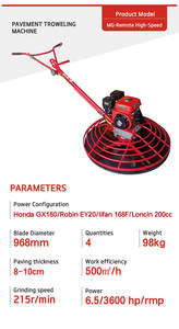 Truelle de finition de lissage de béton de vente directe d'usine truelle de chaussée truelle 6.5HP avec moteur à essence - Product Image 4