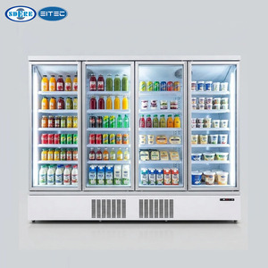 Réfrigérateur Commercial à Porte Vitrée pour Boissons, Vitrine Réfrigérée Verticale, Congélateur, Prix Usine - Product Image 1