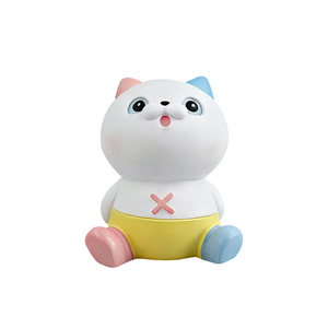 Happy Cat Resin Ornament Desktop Decor Car Accessory Cute Animal Shape Handmade Gift Home Decoration - Product Image 1