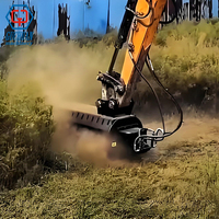 Trituratore Forestale di Alta Qualità Guhchuan per Mini Pala Gommata, Macchina per la Pulizia del Terreno