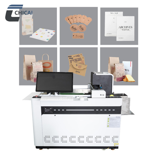 New One Pass Digital Inkjet Printer for Paper Bags Pizza Boxes Cardboard-Full-Automatic High-Speed 40m/min Environmentally