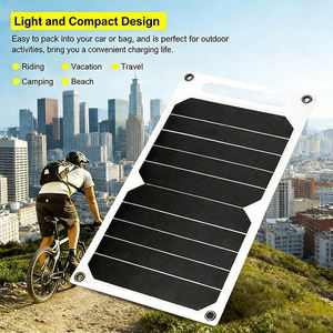 ALECTER Chargeur Solaire Monocristallin USB 10W Haute Efficacité Étanche IP62 Léger Mini Ventouses Power Bank CE - Product Image 2