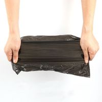 Vente en gros de sacs à déchets de différentes couleurs imprimés de taille personnalisée HDPE LDPE PE portable 100% sac en plastique biodégradable