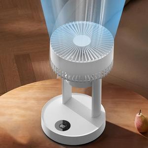 Hxtc88 Electric Led Light Strong Wind <strong>Air</strong> Cooling <strong>Cooler</strong> Conditioner <strong>Mini</strong> Portable Desktop USB Desk Table Fan for Bedroom Office - Product Image 3