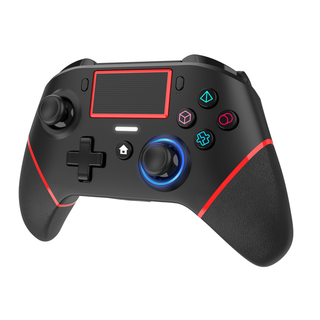 SP4248 Wired BT Dual Mode Gamepad Game Controller with Touch Screen Six Axis Joystick for PC P4