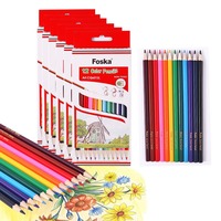 Crayons de couleur Foska pour l'école, 12 couleurs, 18 couleurs, 24 couleurs, crayons arc-en-ciel pour livre de coloriage, arts, dessin