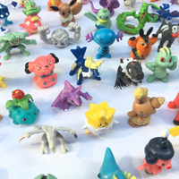 200 件/套 Pokemoned 口袋妖怪风格公仔随机迷你玩偶，多种角色风格，适合收藏
