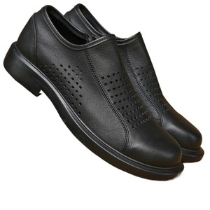 Chaussures en cuir pour hommes, semelles souples, antidérapantes, durables, respirantes, confortables, simples, légères, bottes de luxe à lacets - Product Image 4