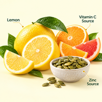 Gummies de Collagène Vitamine C Zinc Saveur Citron Complément Alimentaire Nutrition Quotidienne Adulte OEM ODM Fournisseur en Gros Marque Privée