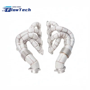 ท่อร่วมไอเสีย FlowTech คุณภาพสูง SS304 พร้อมแผ่นกันความร้อนสำหรับ Ferrari F430 4.3L V8 ปี 2005-2009 แบบติดตั้งได้โดยตรง - Product Image 3