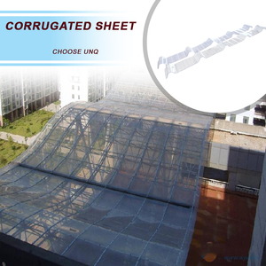 Lastra in <span class=keywords><strong>Policarbonato</strong></span> Prismatico Ondulato <span class=keywords><strong>Trasparente</strong></span> Blu Personalizzata, Pannelli Solari a Nido d'Ape per Tetti in Makrolon - Product Image 5