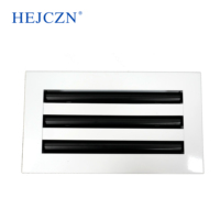 Grille de ventilation carrée moderne en alliage d'aluminium à flux d'air direct pour projets CVC résidentiels et commerciaux, diffuseur d'air à fente pour conduits