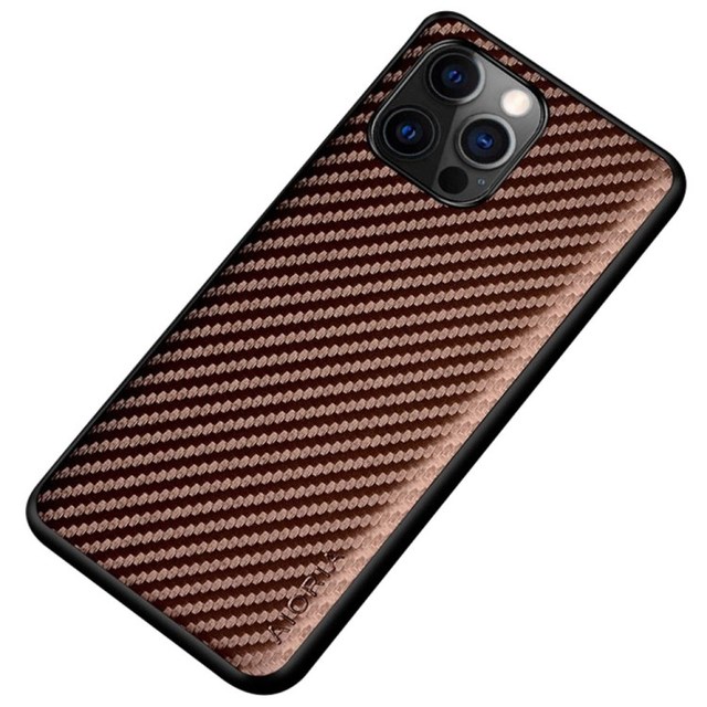 AIORIA Luxury for iPhone 14 Plus 14 Max Case Carbon Fiber Texture on PU Leather Mobile Phone Case