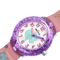 Montre à quartz pour enfants Bling Kids' Fashion, cadran de 31 mm, résistante aux chocs et à l'eau, placage américain, boîtier en PC