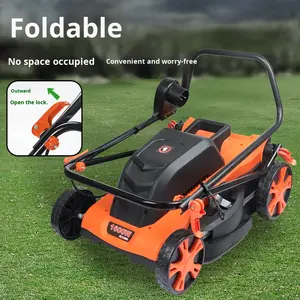 Tondeuse à <span class=keywords><strong>gazon</strong></span> électrique à poussée manuelle transfrontalière, tondeuse à mauvaises herbes silencieuse <span class=keywords><strong>pour</strong></span> jardin et cour, tondeuse à <span class=keywords><strong>gazon</strong></span> haute puissance 1600W, bac à herbe de 45L - Product Image 3