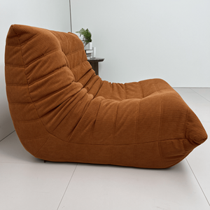 モダン北欧風セッティーコーナーリビングフロアレイジーソファ ピンクカウチ エア圧縮シングルソファチェア（箱入り） - Product Image 2