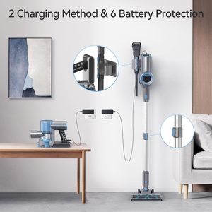 <span class=keywords><strong>Aspirateur</strong></span> <span class=keywords><strong>sans</strong></span> <span class=keywords><strong>fil</strong></span> portable <span class=keywords><strong>mural</strong></span> puissant de 250 W 22,2 V avec moteur <span class=keywords><strong>sans</strong></span> balais pour l'entretien des sols - Product Image 6