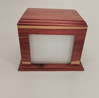 Urnas de madera de cedro de alta calidad, ataúdes para mascotas, caja de cremación conmemorativa de madera