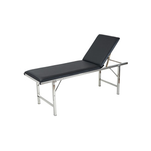 Massage <b>Table</b> L1900xW600xH650mm Adjustable PU Leather Black Minimalist Design For Home Spa Use - Product Image 1