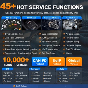 Mesin Diagnostik Mobil XTOOL D9S, Alat Pemrograman Kunci, Pengkodean ECU, Scanner OBD2 Otomotif Dengan FCA/DoIP/CAN FD 45+ Reset - Product Image 5