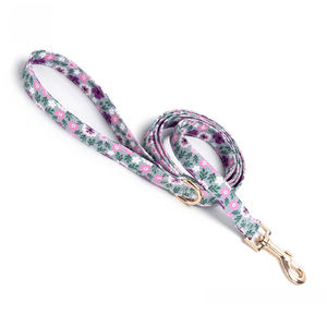 Nueva llegada de moda de impresión de la flor de la mascota collares para perros correas Funky ajustable estampado floral collares correas - Product Image 6