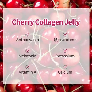 แท่งเจลลี่เปปไทด์คอลลาเจนจากทะเลโออีเอ็ม/โอเอ็มทำให้ผิวขาวขึ้นชะลอการแก่ชราทาทาร์ตเชอร์รี่คอลลาเจนเจลลี่สติ๊ก - Product Image 2