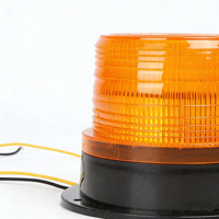 Nuova Luce Stroboscopica LED Ambra, Faro Lampeggiante di Emergenza IP65 Impermeabile 12V 18W Certificato CE/RoHS/ECE R65, 50.000 Ore, Marca MCY