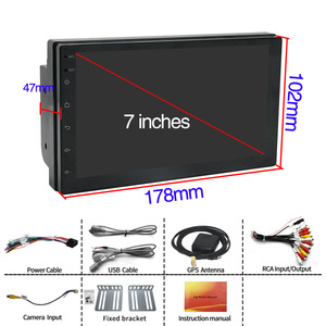 7 pulgadas Universal 8-Core 2 Din <span class=keywords><strong>Android</strong></span> Car Stereo Car Radio <span class=keywords><strong>MP5</strong></span> Reproductor de DVD <span class=keywords><strong>Android</strong></span> 10 Carplay incorporado Navegación GPS 2 + 32GB - Product Image 6