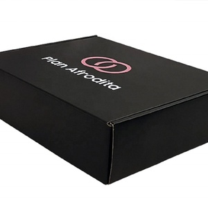 Boîtes d'expédition en carton ondulé kraft, impression couleur noire sur mesure, meilleur prix - Product Image 2