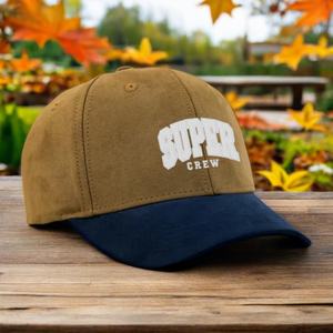 Casquette de baseball en daim non structurée à 6 faces personnalisée, vente en gros d'usine, casquette de baseball avec broderie 3D, chapeau de sport - Product Image 6